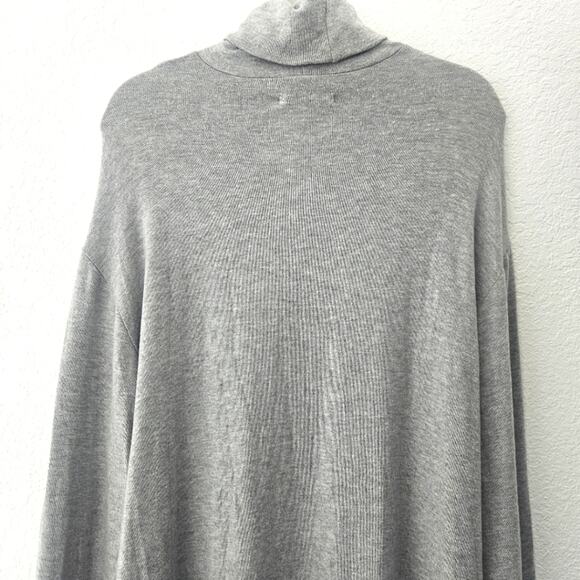 REFORMATION Hazel Turtleneck Stretch Newton Gray Mini‎ Sweater Dress Tunic XL - Picture 5 of 7